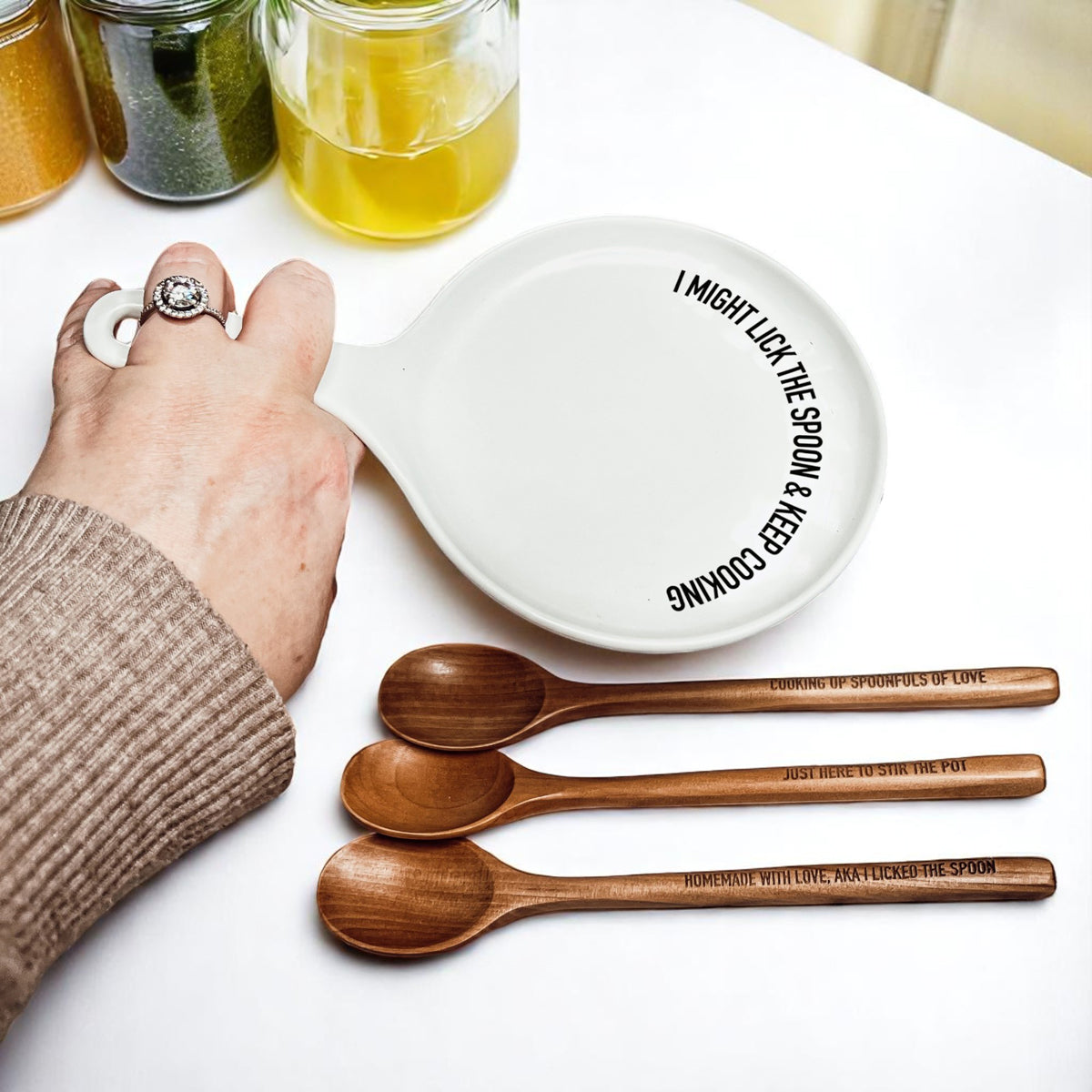 Professional baker gift
Kitchen expert tools
Contemporary spoon rest
Modern kitchen decor